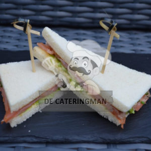 Sandwich Gerookte Zalm (Per 10st.)