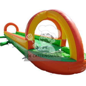 Springkussen Buikschuifbaan 10x3 mtr.